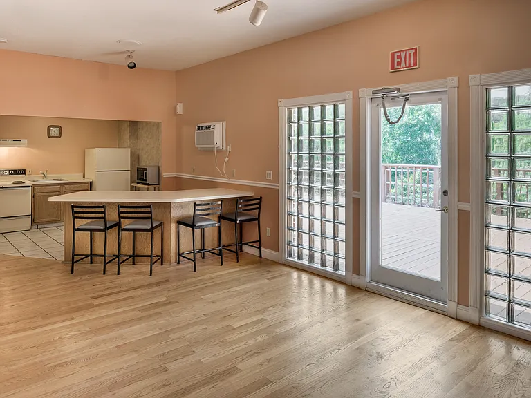 community room with kitchen, great space to host birthday parties and other gatherings