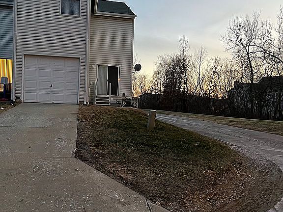 Garage and patio