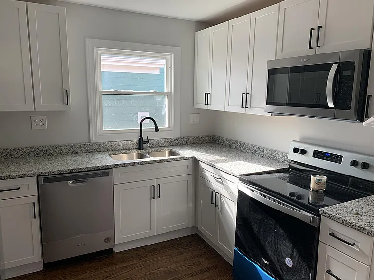 Completely renovated new kitchen with granite countertops