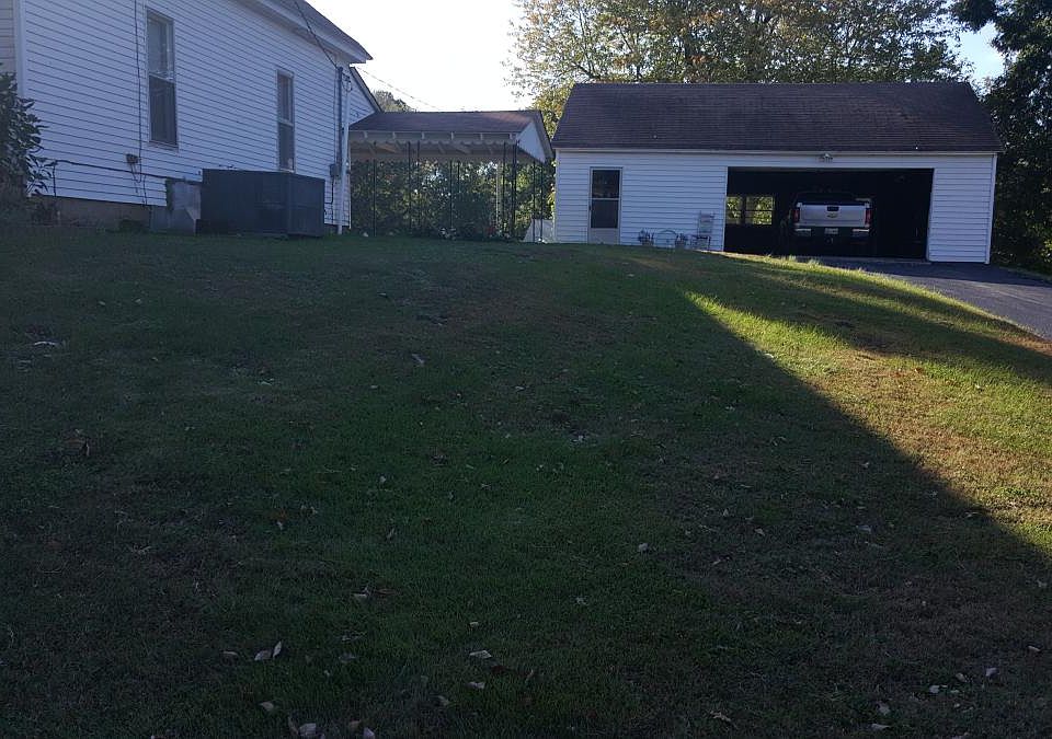 Garage & driveway facing Elm st