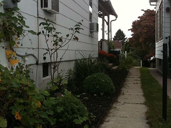 Side of house with walkway