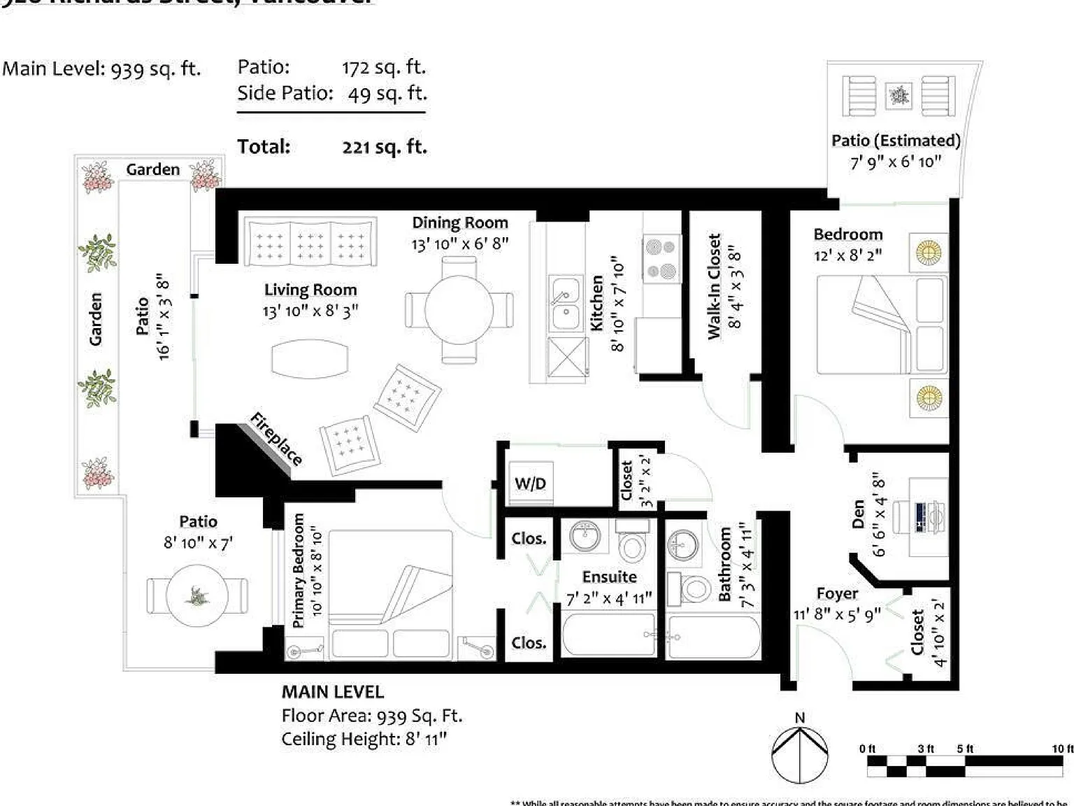 2 bed, 939 sqft, $3,700 — Photo 1