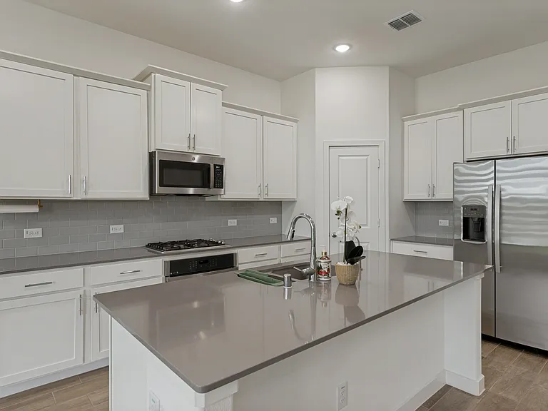 gourmet quartz kitchen (Refrigerator included)