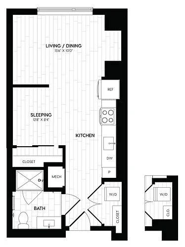Floor plan Studio-S6