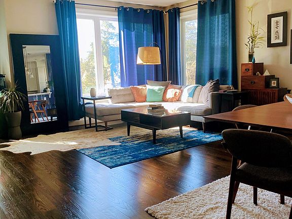 Living Room with Corner Windows