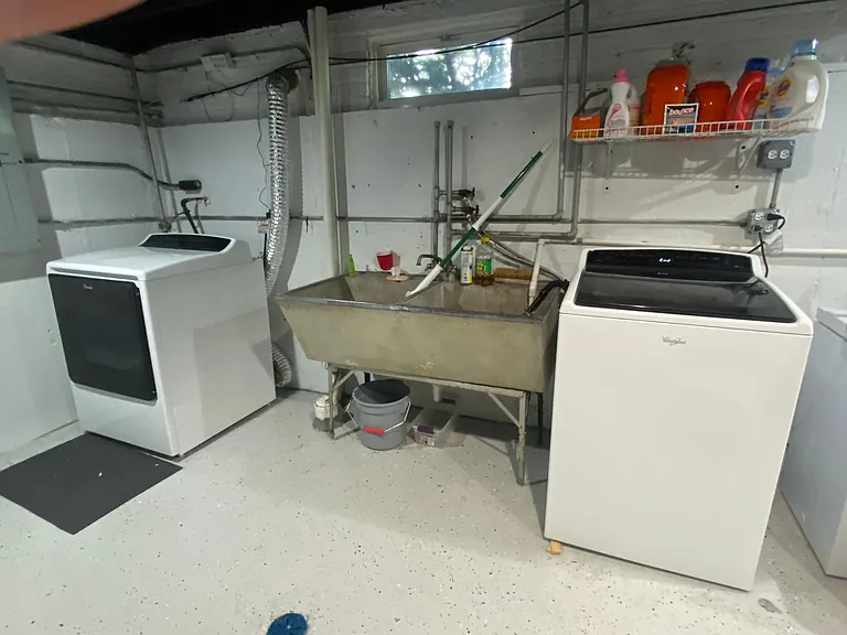 Basement laundry (high-capacity) and storage