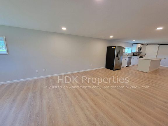 Living room and dining area