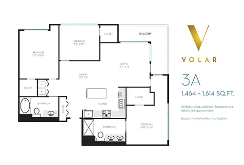 Floor plan Volar 1 - Floor Plan 3A