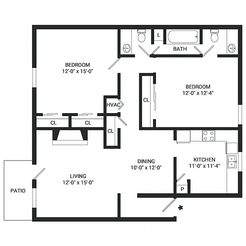 Floor plan B5- Income Restrictions Apply