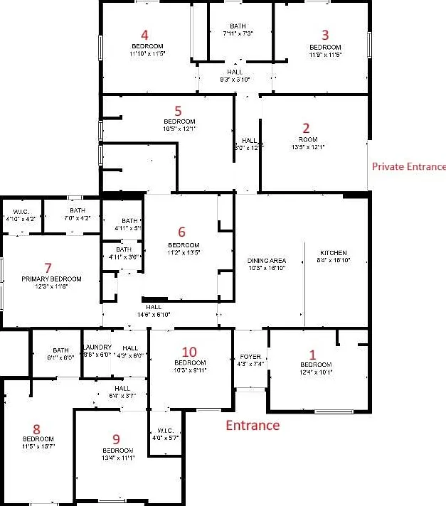 4 bed, 4.0 bath, 2508 sqft, $776 — Photo 4