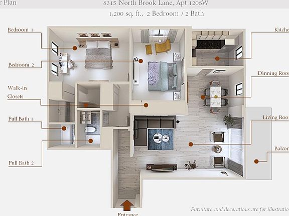 2nd image of 8315 N Brook Ln #1206W