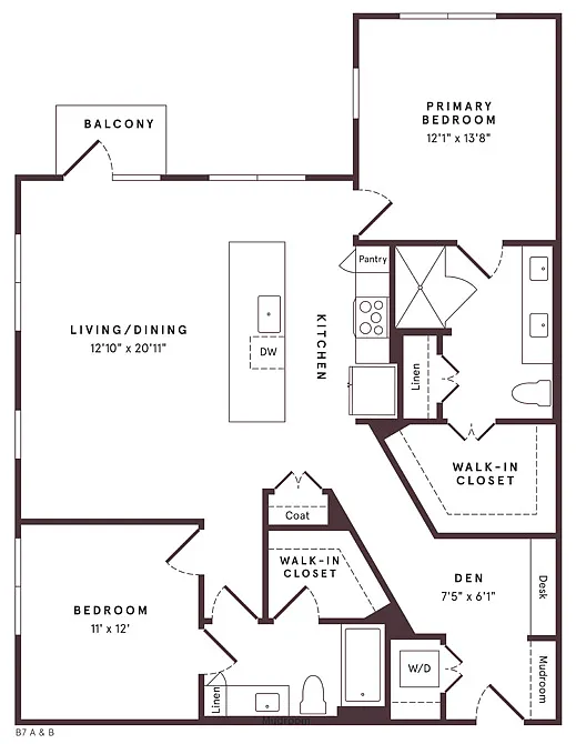 Floor plan B10 Den