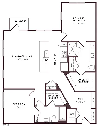 Floor plan B10 Den