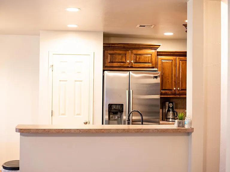 Kitchen view from living room