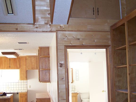 Living area, kitchen and bedroom/bath