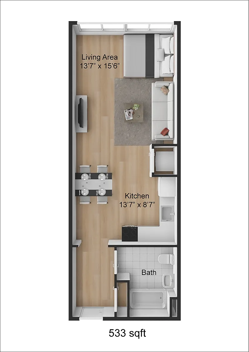 Floor plan Studio - 04 Line