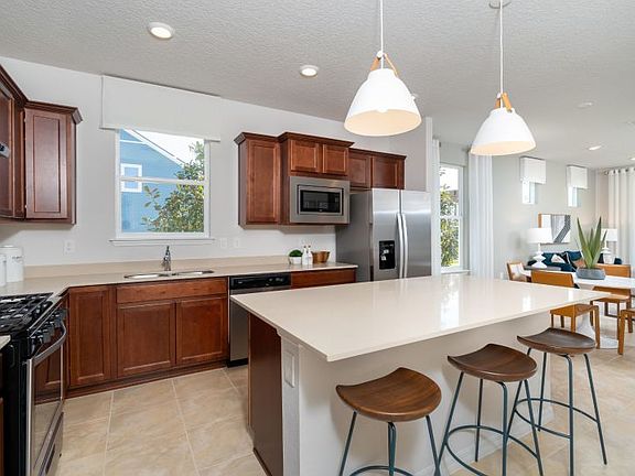 Kitchen offering generous counter top space and cabinets