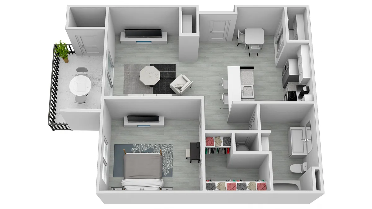 Floor plan 1 Bedroom