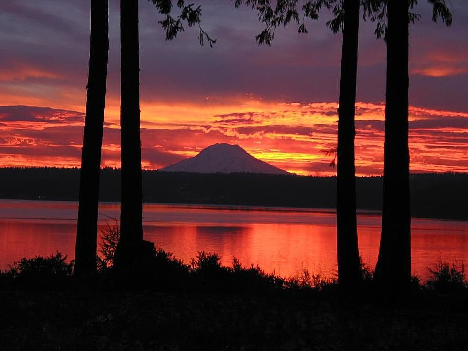 Mount Rainier sunset