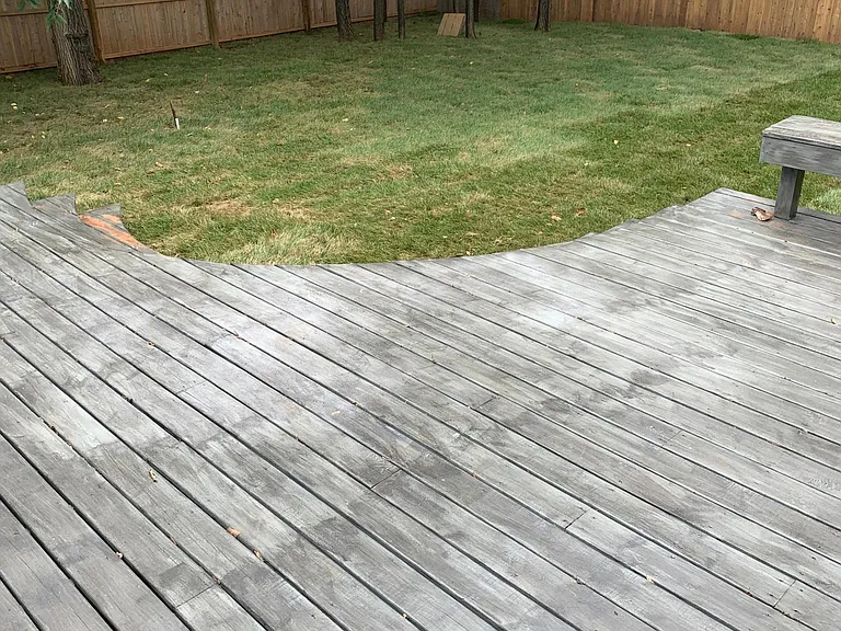 BACK YARD WITH PRIVACY FENCE