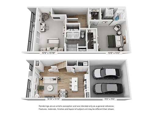 Floor plan The Fillmore - Townhome 1