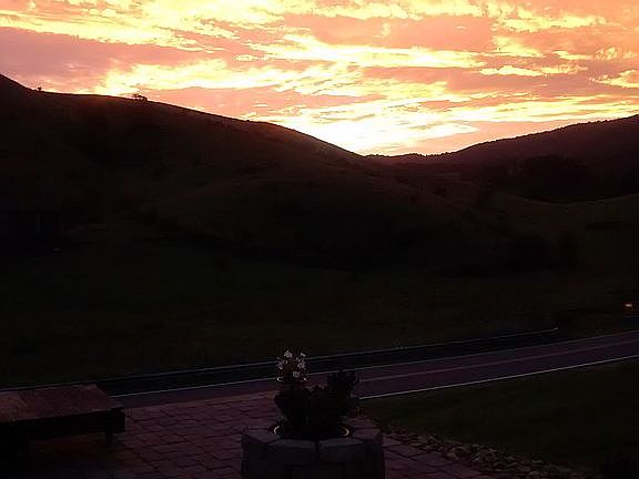 Sunset from house
