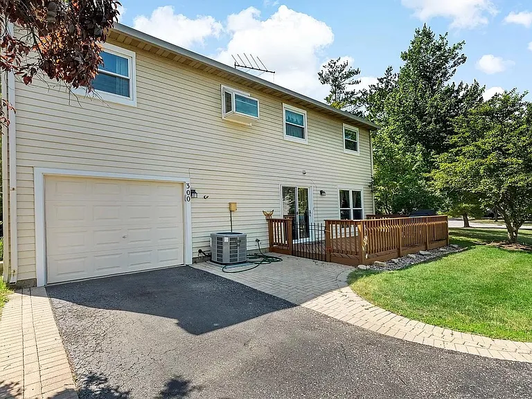 back of the house with deck