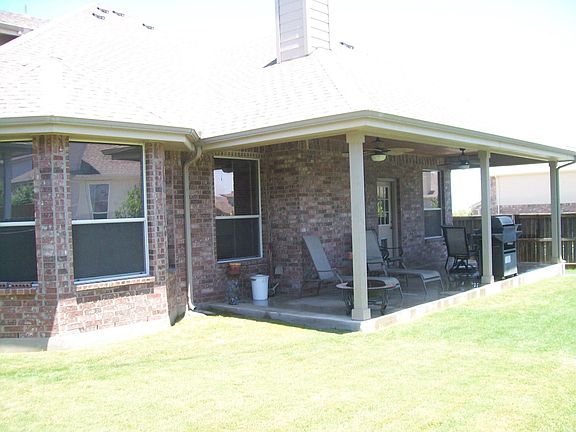 Large Covered Back Porch