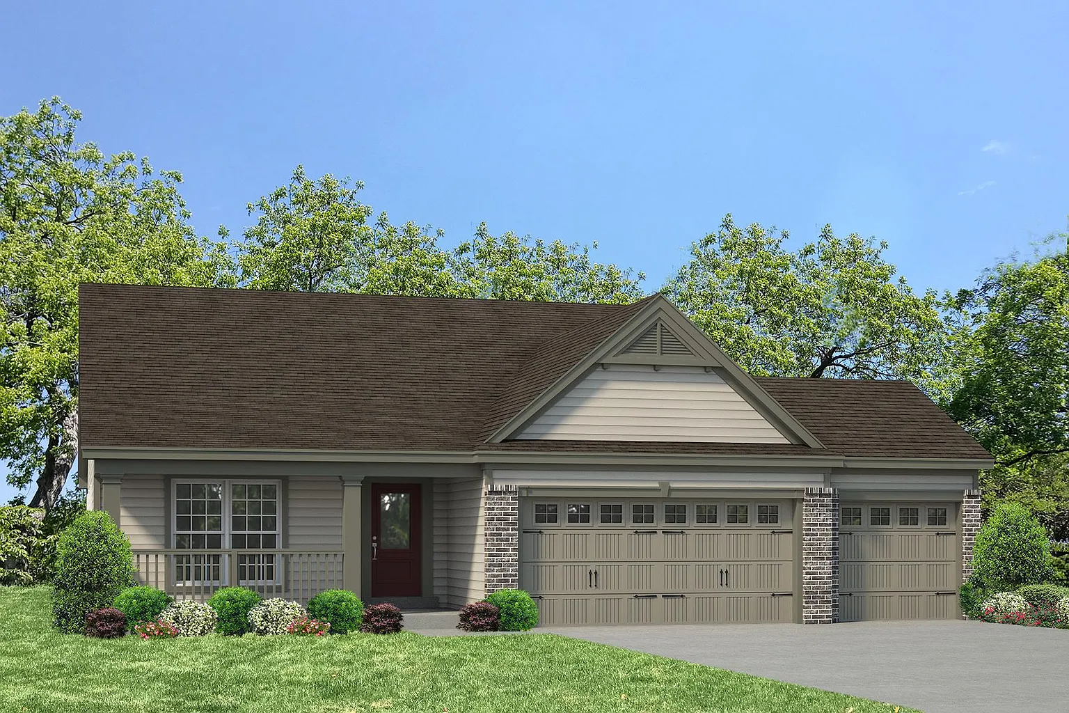 Brookmont 3-Car Plan, The Villages at Post Farms Manors 3-Car photo 1