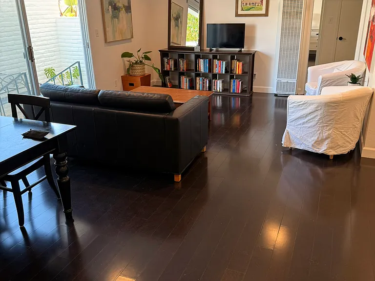 Living Room with hardwood floors