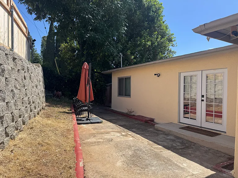 Yard, will be replaced with turf soon.