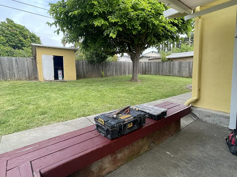 Backyard and patio
