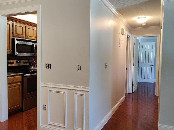 Kitchen and hallway to master bedroom