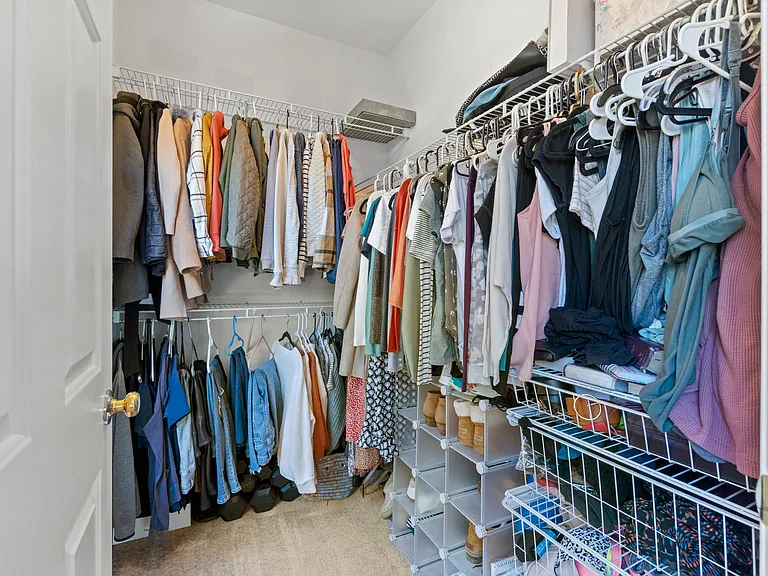One walk in closet in MBR. There is another too