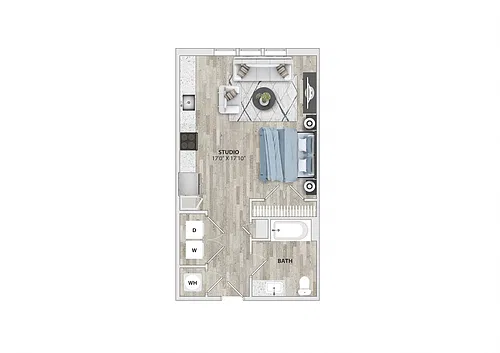 Floor plan S1AH - Studio