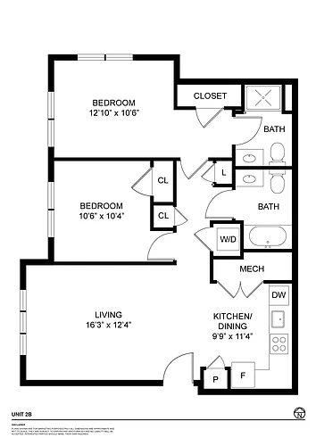 Floor plan 2B