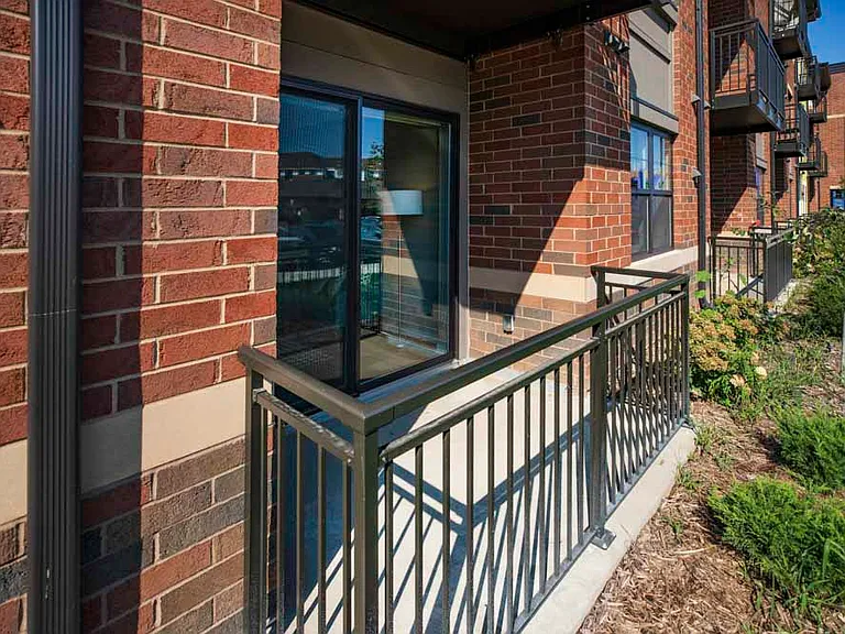 Enjoy the fresh air on your private balcony.