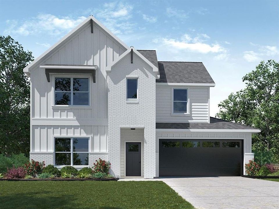 D.R. Horton's Express Homes Rosemont Floorplan Elevation F. Photos shown here may not depict the specified home & features included are for illustration purposes only