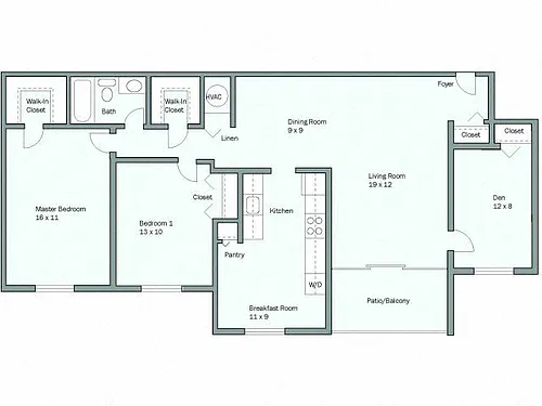 Floor plan Devonshire Deluxe - Den