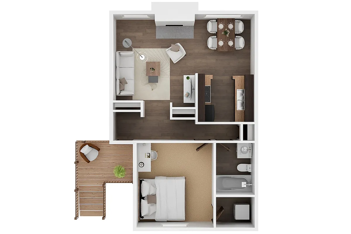 Floor plan One Bedroom