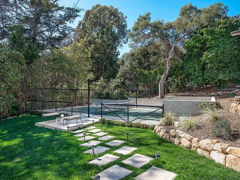 Multi Sport Court pickle ball, volleyball, basketball.