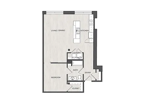 Floor plan 1R