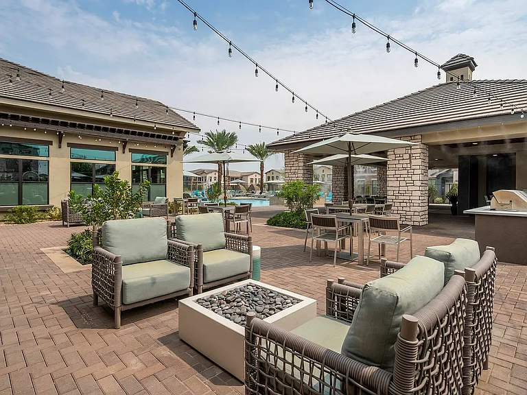 Outdoor Seating and Grill Area