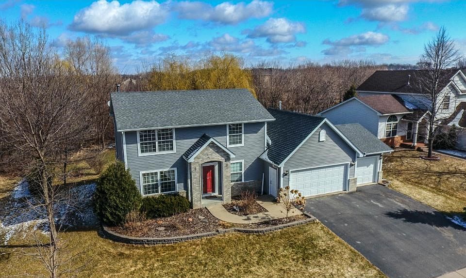 Aerial view of front of home.