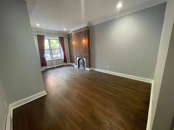 Newly refinished hardwood floors