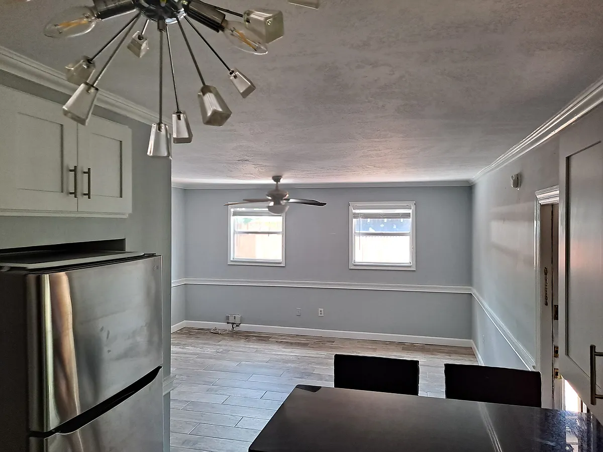 View from kitchen looking out at bedroom/living room area - 5508 N Seminole Ave #D