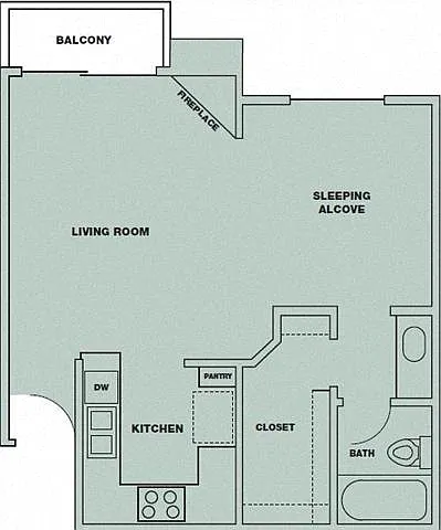 Floor plan Studio
