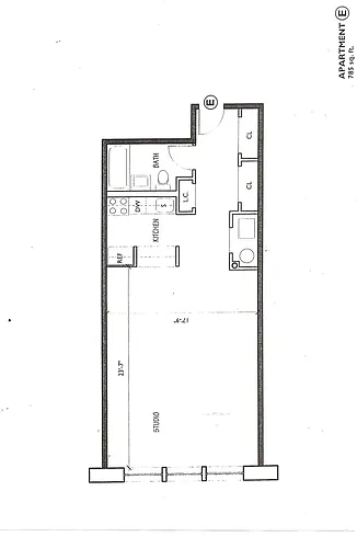 Floor plan Oversized Studio E Line