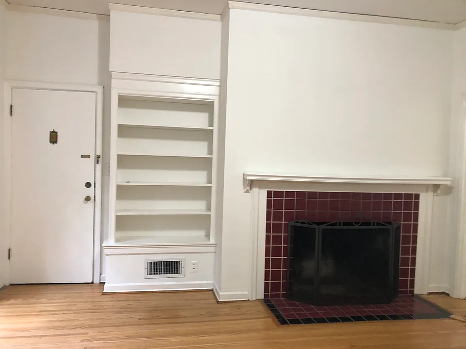 Living room with fire place