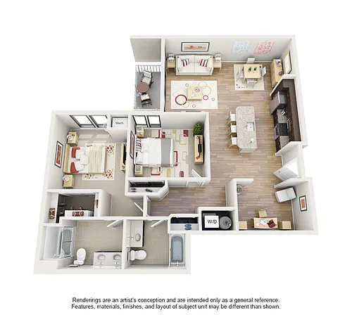 Floor plan The Mossman with Den